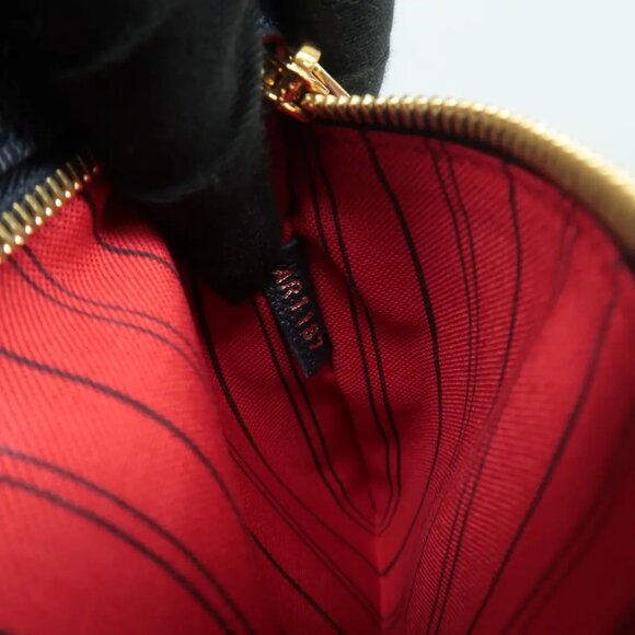 100% Authentic Louis Vuitton Metis Navy Monogram Leather Satchel - Picture 10 of 12